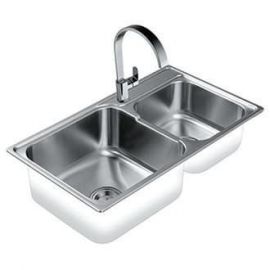 Stainless steel sink with siphon OR018 30469