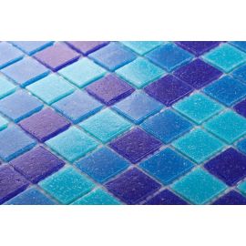 32.7x32.7 RONGGUAN  Mix blue mosaic bathroom tiles