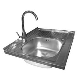 Stainless steel sink with siphon OU002 30473