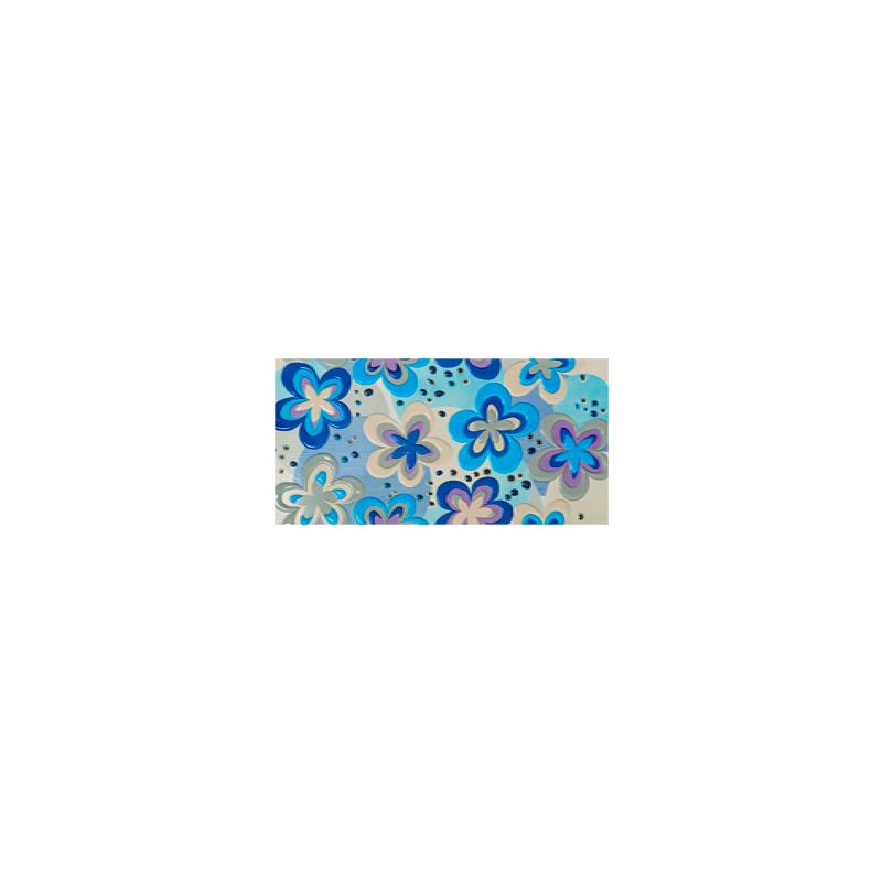 Decor Flores Azul 25x50 15275