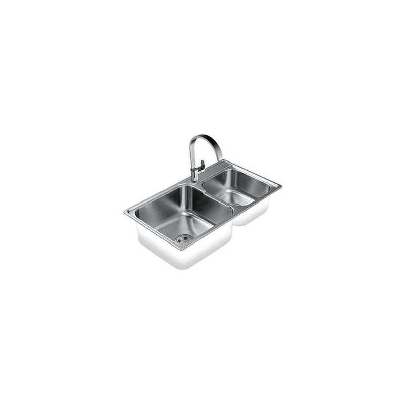 Stainless steel sink with siphon OR018 30469
