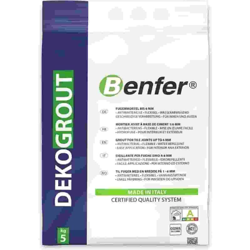 Սալիկի կարերի լցանյութ 5կգ DEKOGROUT FS  BRIGHT WHITE