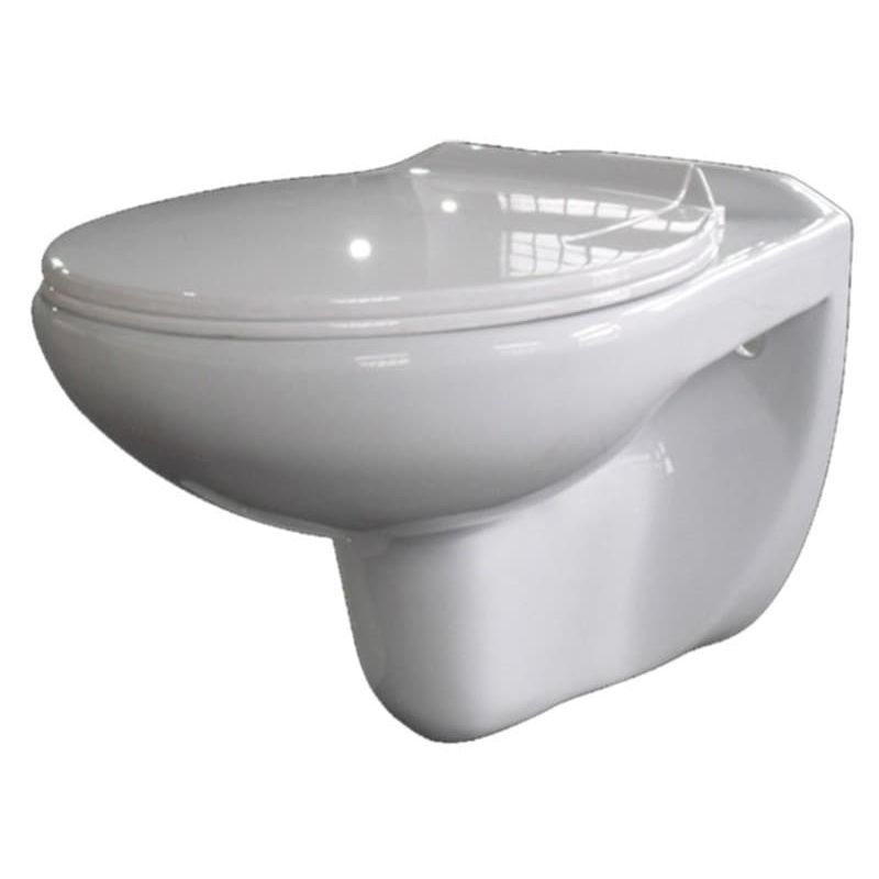 Ceramic wall-hung toilet, P-trap, without cistern MGZ-05 30601