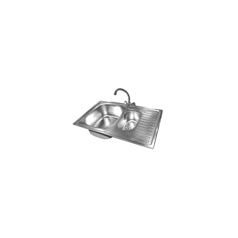 Stainless steel sink with siphon OU005 30476