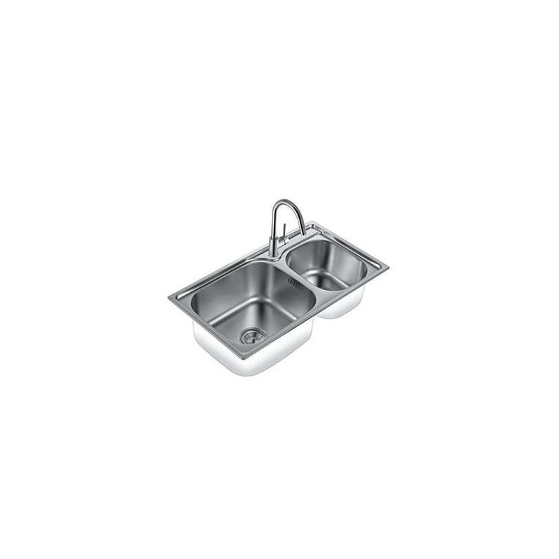 Stainless steel sink with siphon OD708 30471