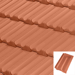 Flat roof tile 43x25.2cm 22020