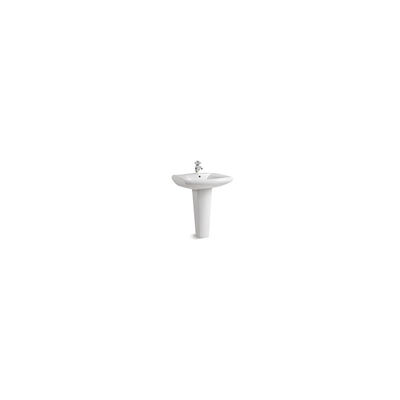 Ceramic washbasin with pedestal K-E4006 30802
